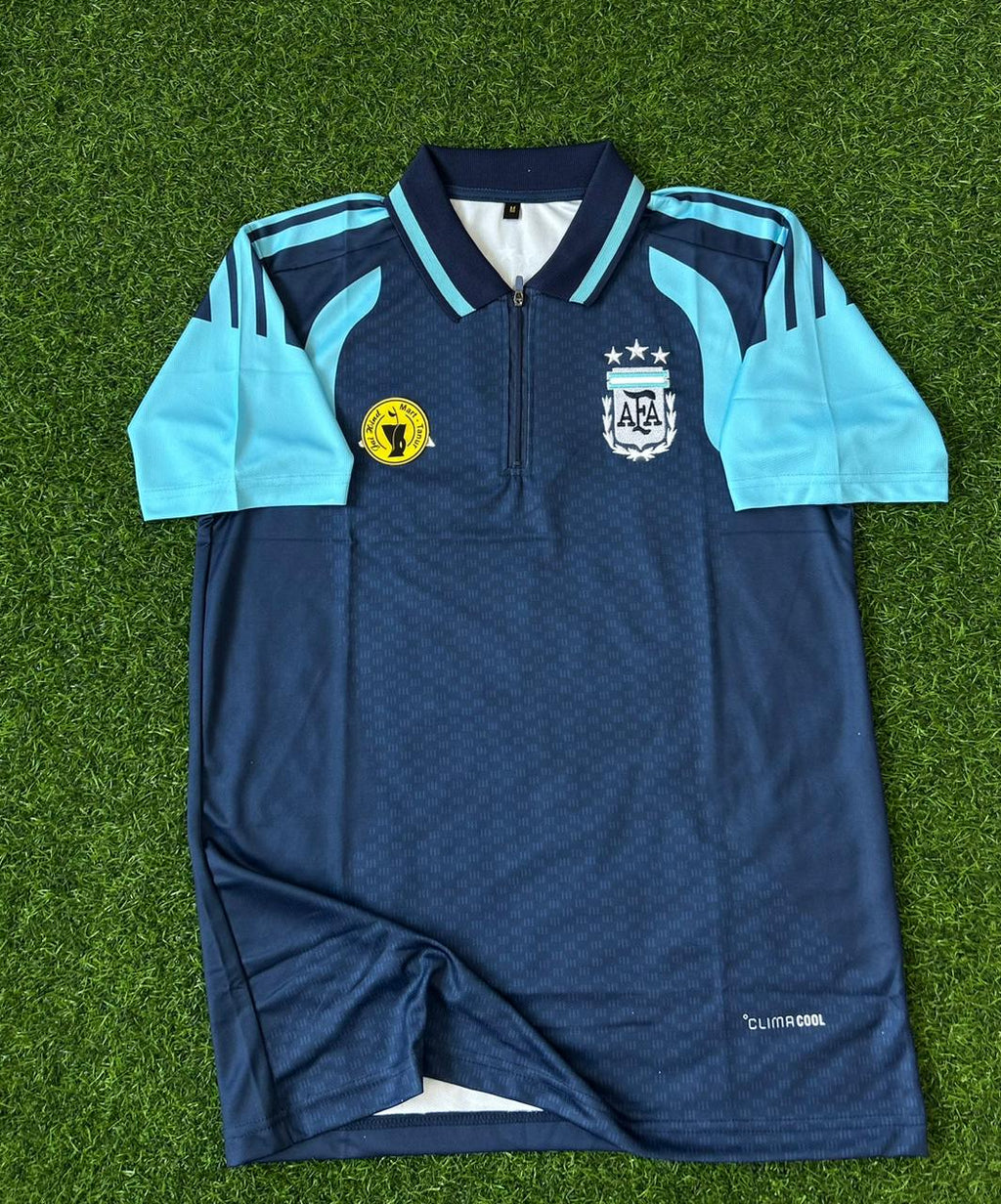 ARGENTINA TRIO ZIPPER POLO KIT, HALFSLEEVE POLO EMBROIDERY