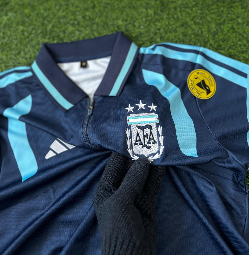 ARGENTINA TRIO ZIPPER POLO KIT, HALFSLEEVE POLO EMBROIDERY