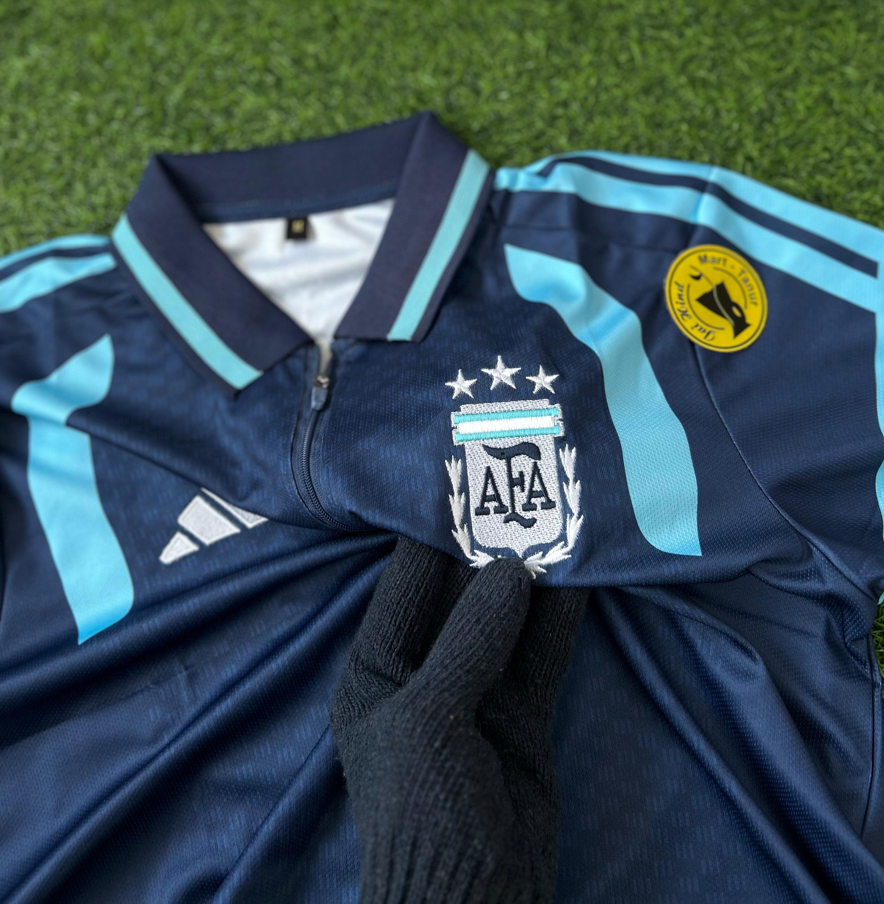 ARGENTINA TRIO ZIPPER POLO KIT, HALFSLEEVE POLO EMBROIDERY