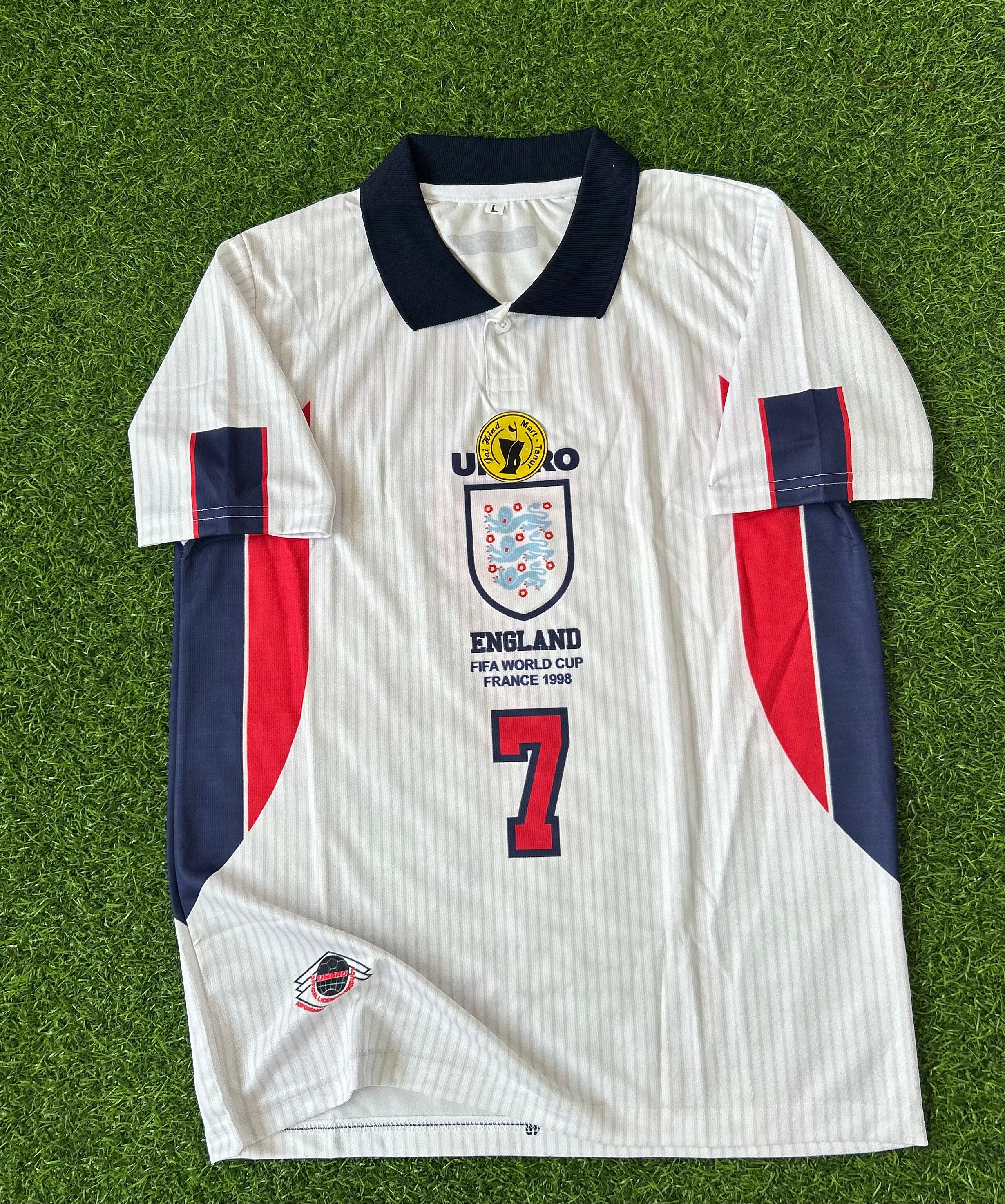 ENGLAND 1998 WORLD CUP HOME KIT, HALFSLEEVE POLO SUBLIMATION