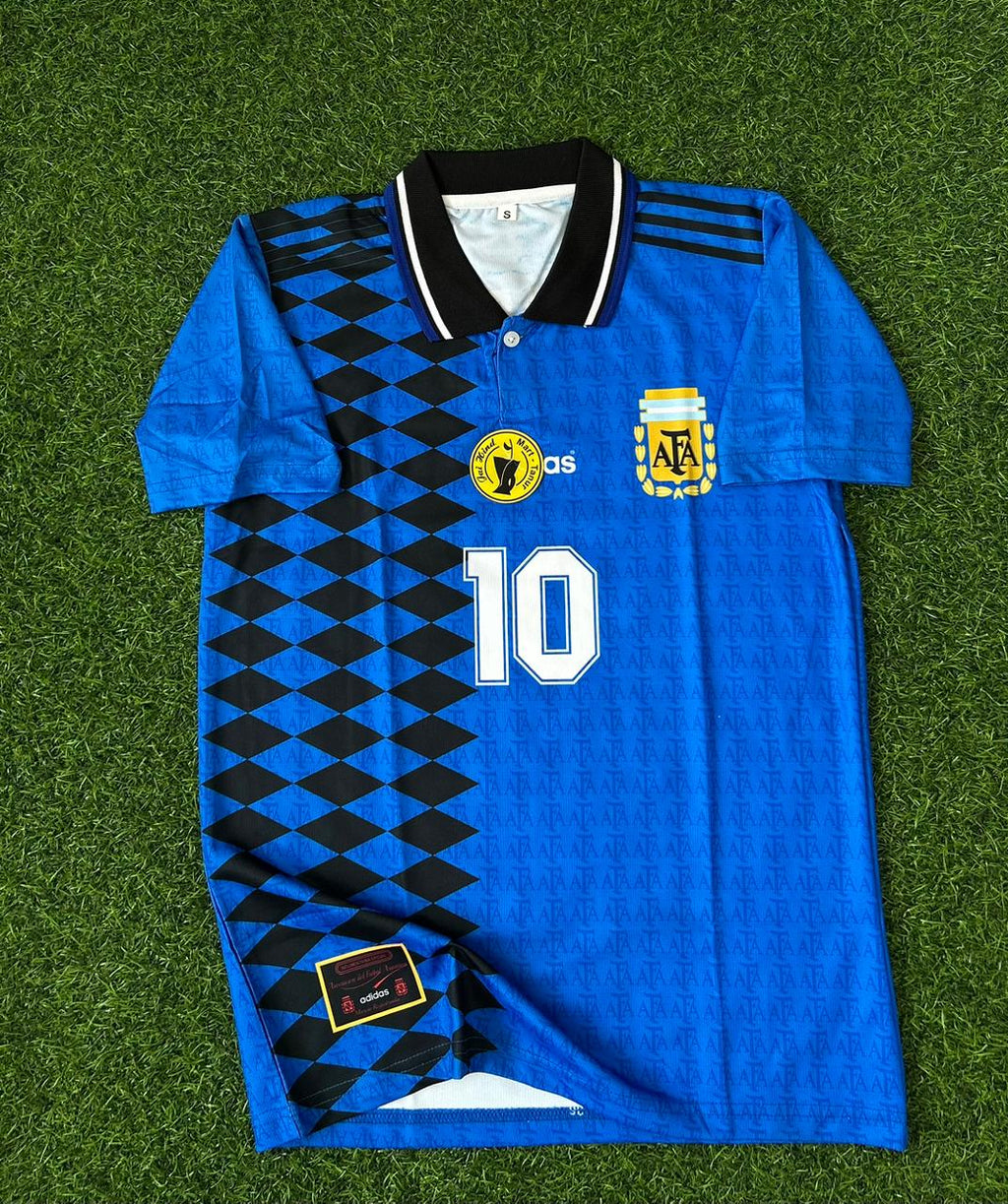 ARGENTINA 1994 AWAY KIT, HALFSLEEVE POLO SUBLIMATION