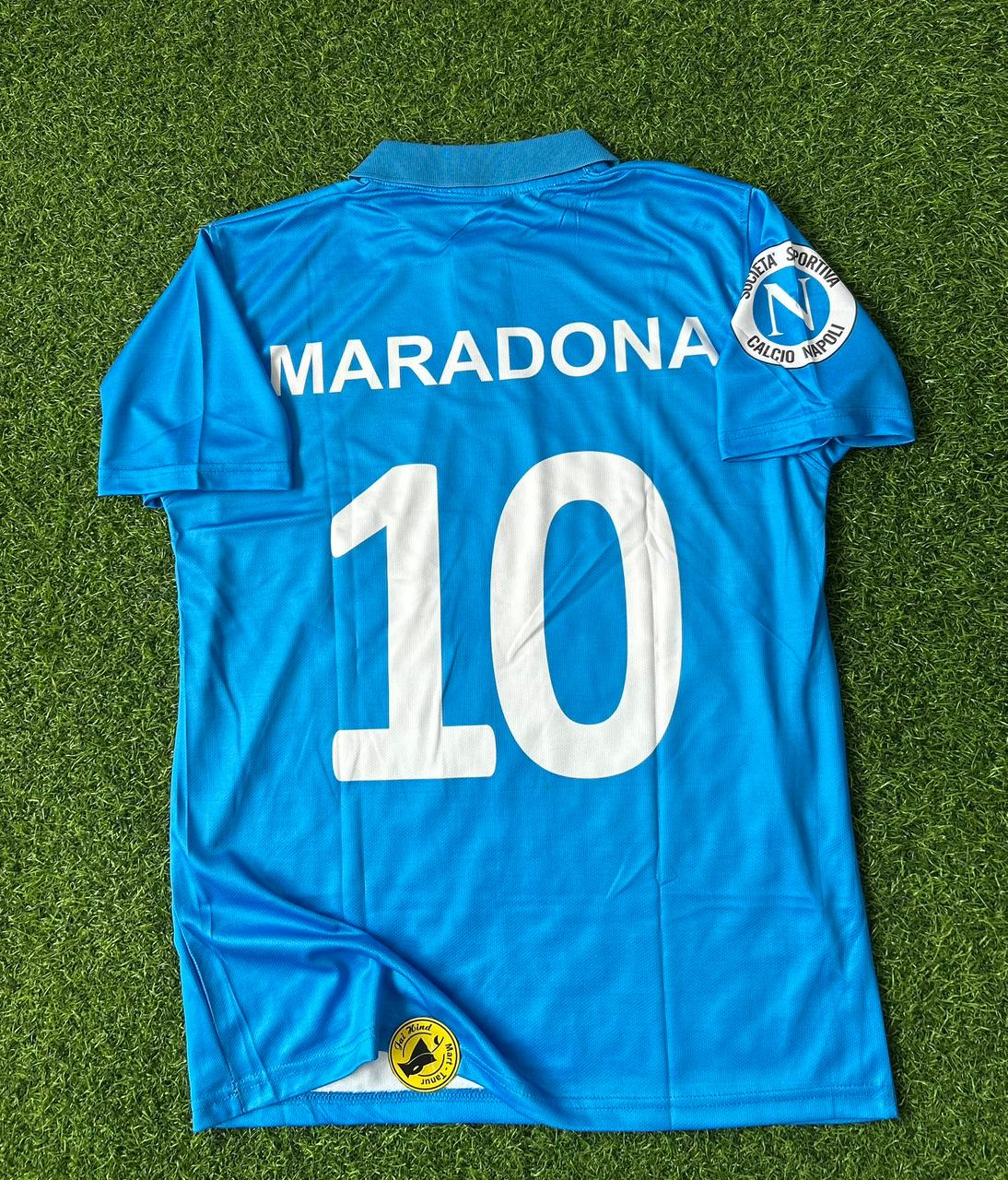 NAPOLI 1987-88 HOME KIT, HALFSLEEVE POLO SUBLIMATION