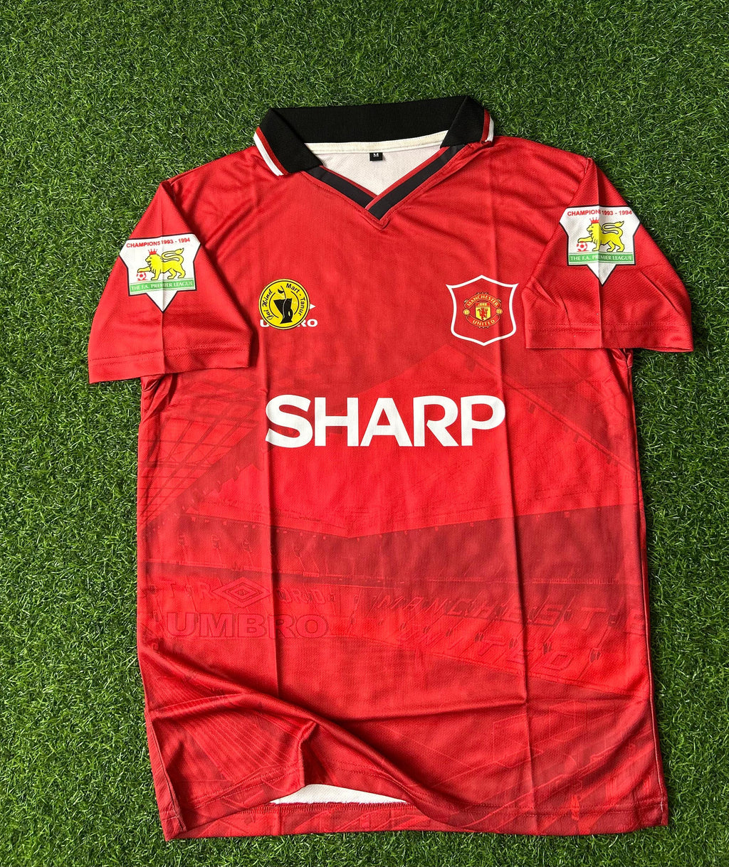 MAN UNITED 1992-94 HOME KIT, HALFSLEEVE POLO SUBLIMATION