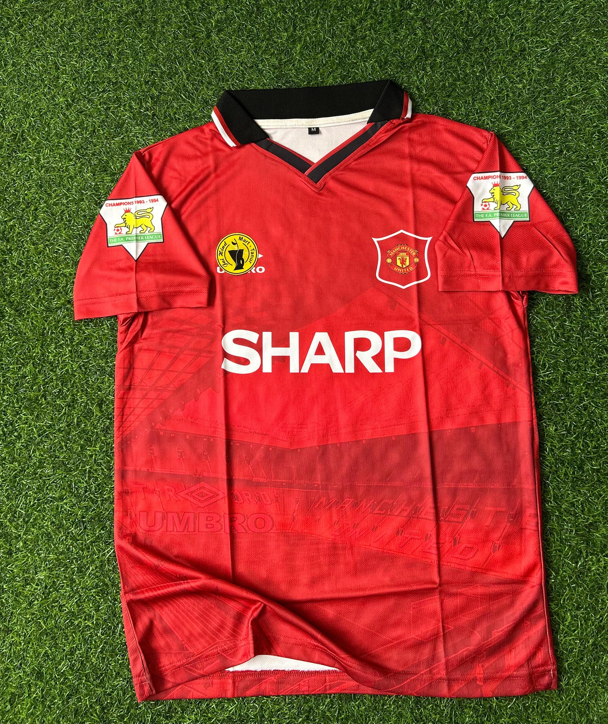 MAN UNITED 1992-94 HOME KIT, HALFSLEEVE POLO SUBLIMATION