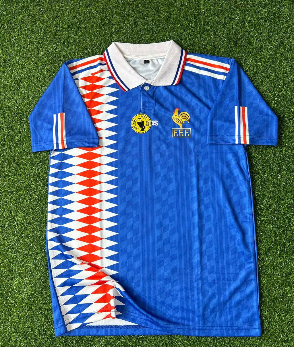 FRANCE 1994-96 HOME KIT, HALFSLEEVE POLO SUBLIMATION