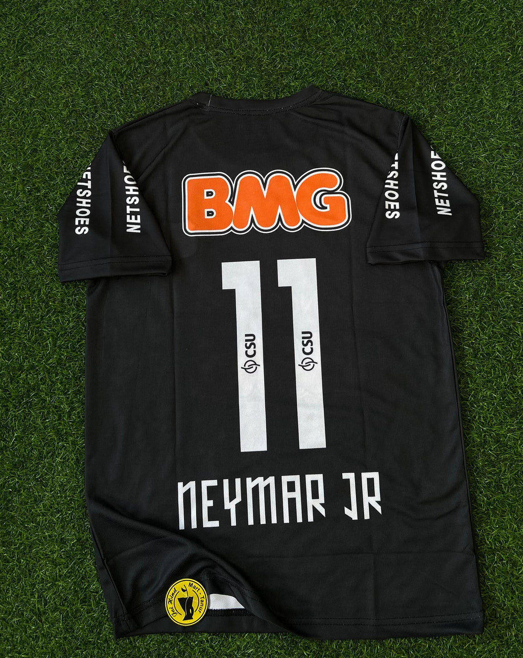 SANTOS FC 2011-12 BLACK KIT, HALF SLEEVE EMBROIDERY