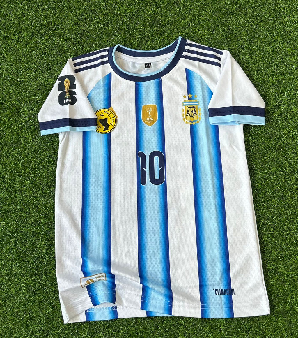 ARGENTINA 2026 WORLD CUP HOME KIT, HALF SLEEVE SUBLIMATION (KID SIZE)