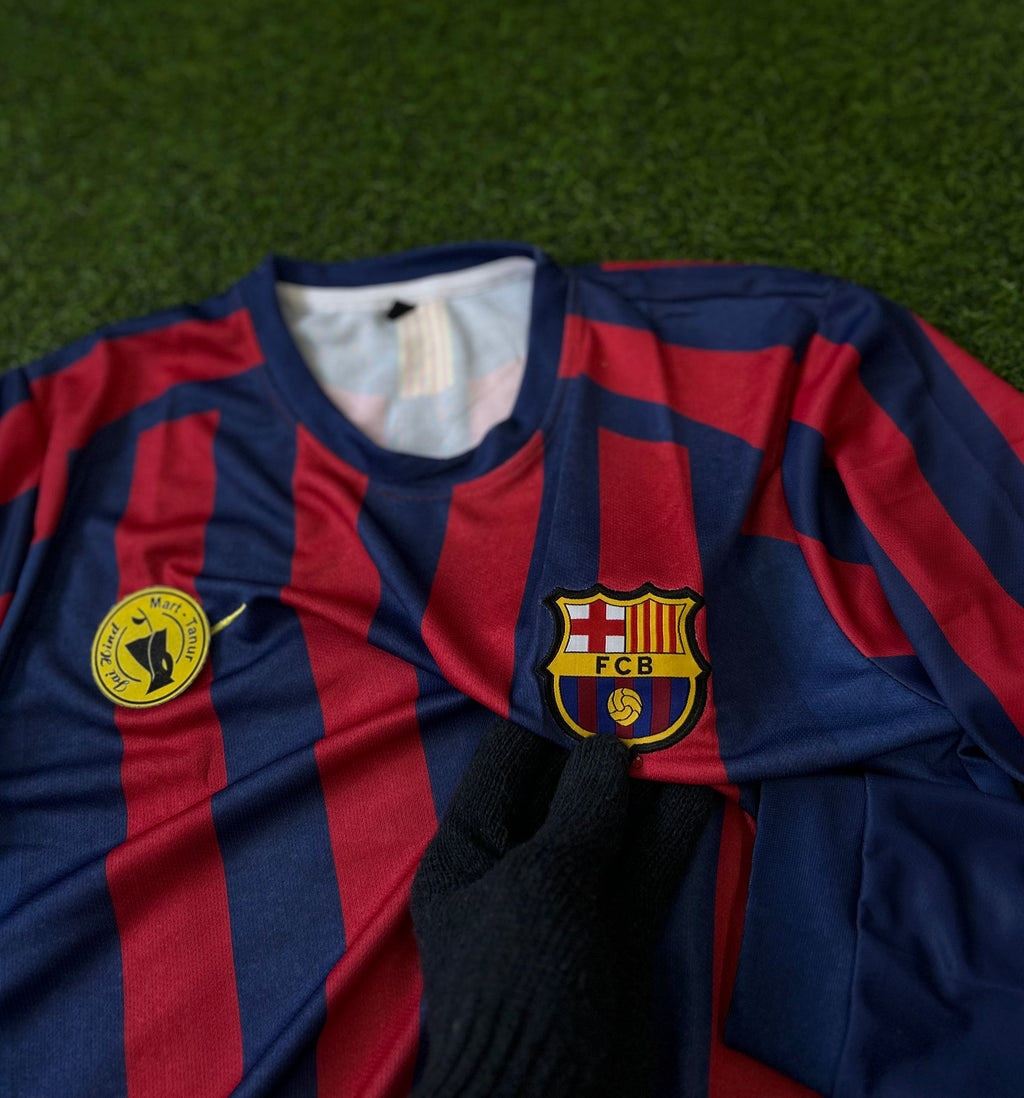 BARCELONA 2005-06 HOME JERSEY, FULL SLEEVE EMBROIDERY
