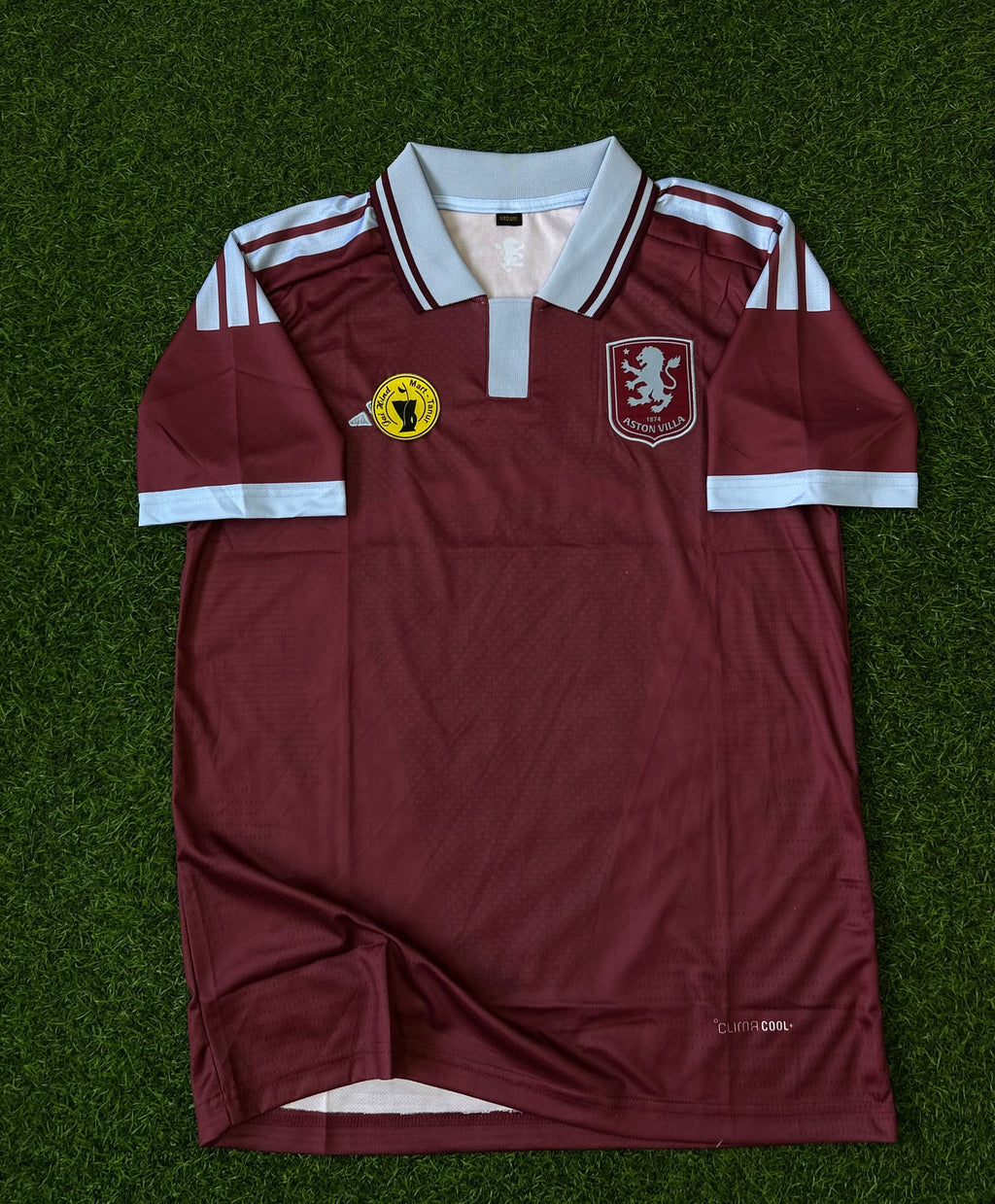 ASTON VILLA 2026-27 SEASON HOME JERSEY, HALF SLEEVE  POLO  EMBROIDERY