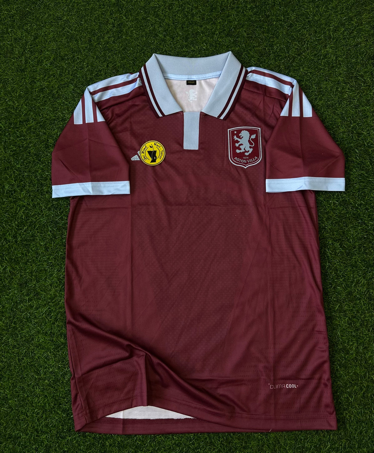 ASTON VILLA 2026-27 SEASON HOME JERSEY, HALF SLEEVE  POLO  EMBROIDERY