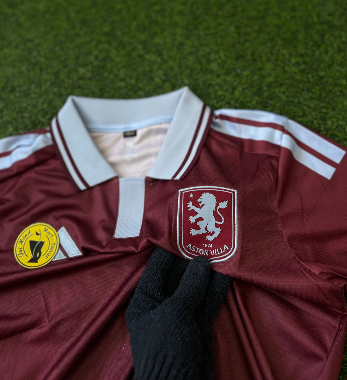 ASTON VILLA 2026-27 SEASON HOME JERSEY, HALF SLEEVE  POLO  EMBROIDERY