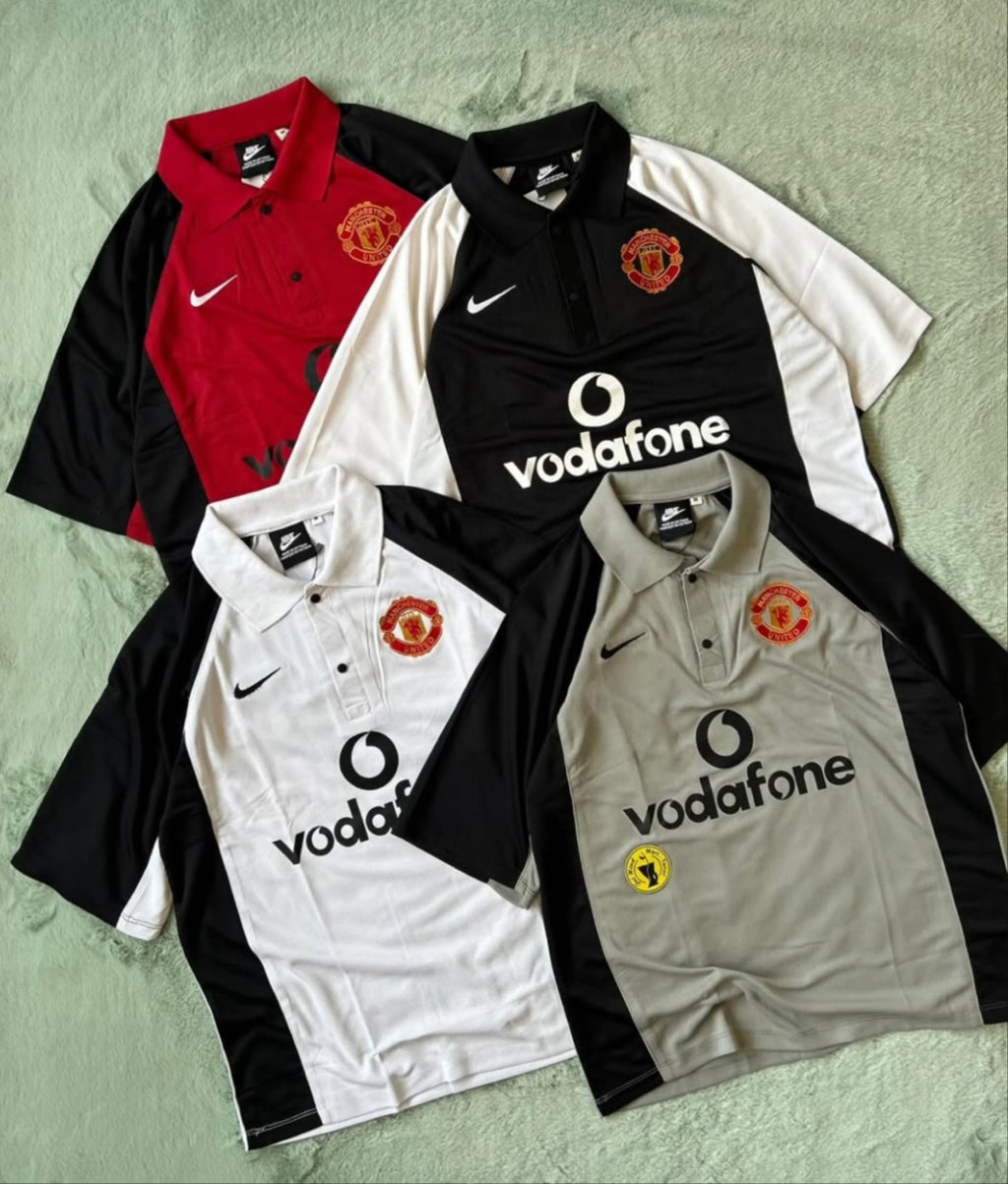 PREMIUM FIVE SLEEVE T SHIRT, MAN UNITED , FIVESLEEVE POLO EMBROIDERY