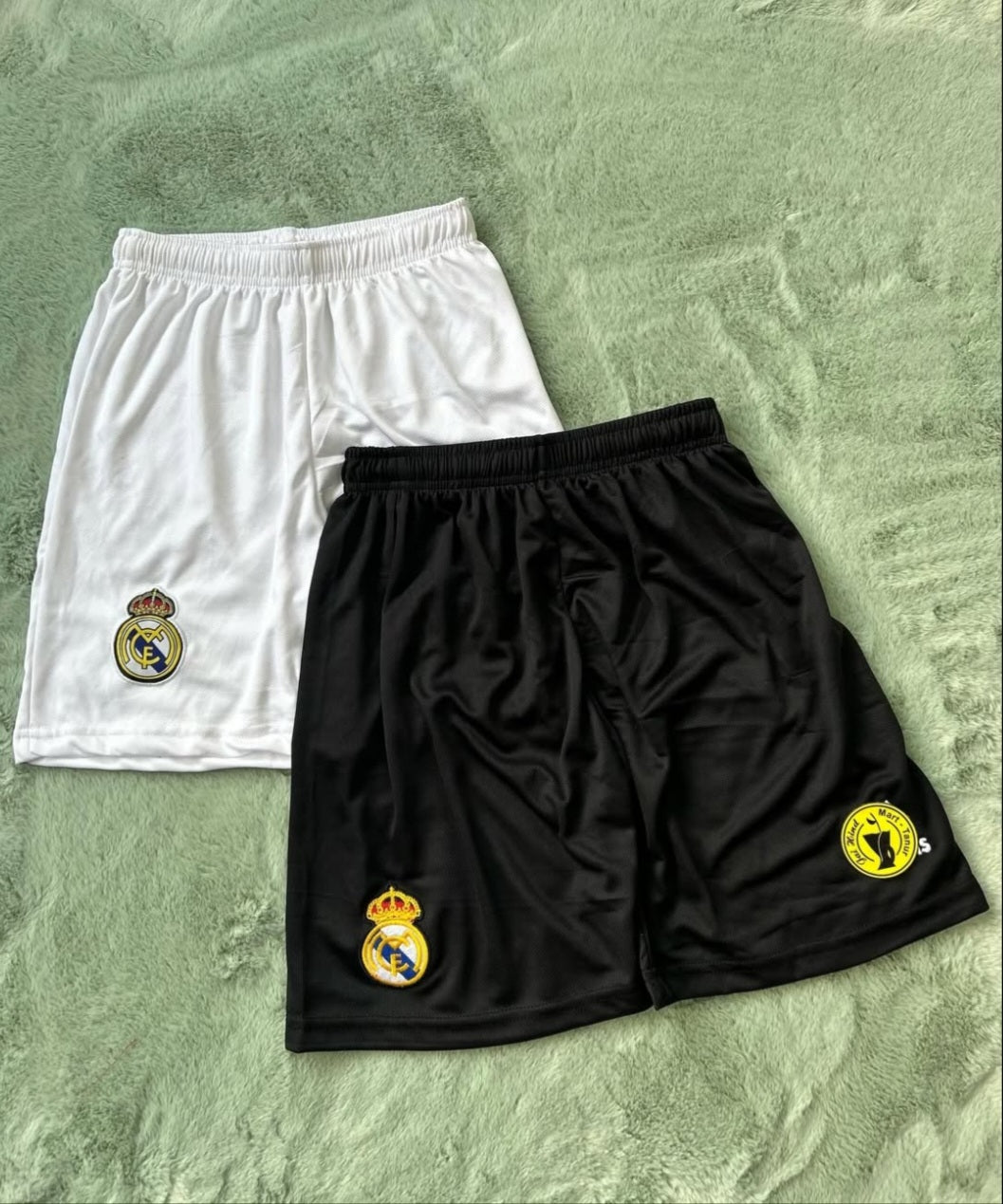 REAL MADRID SHORTS, DOTKNIT EMBROIDERY