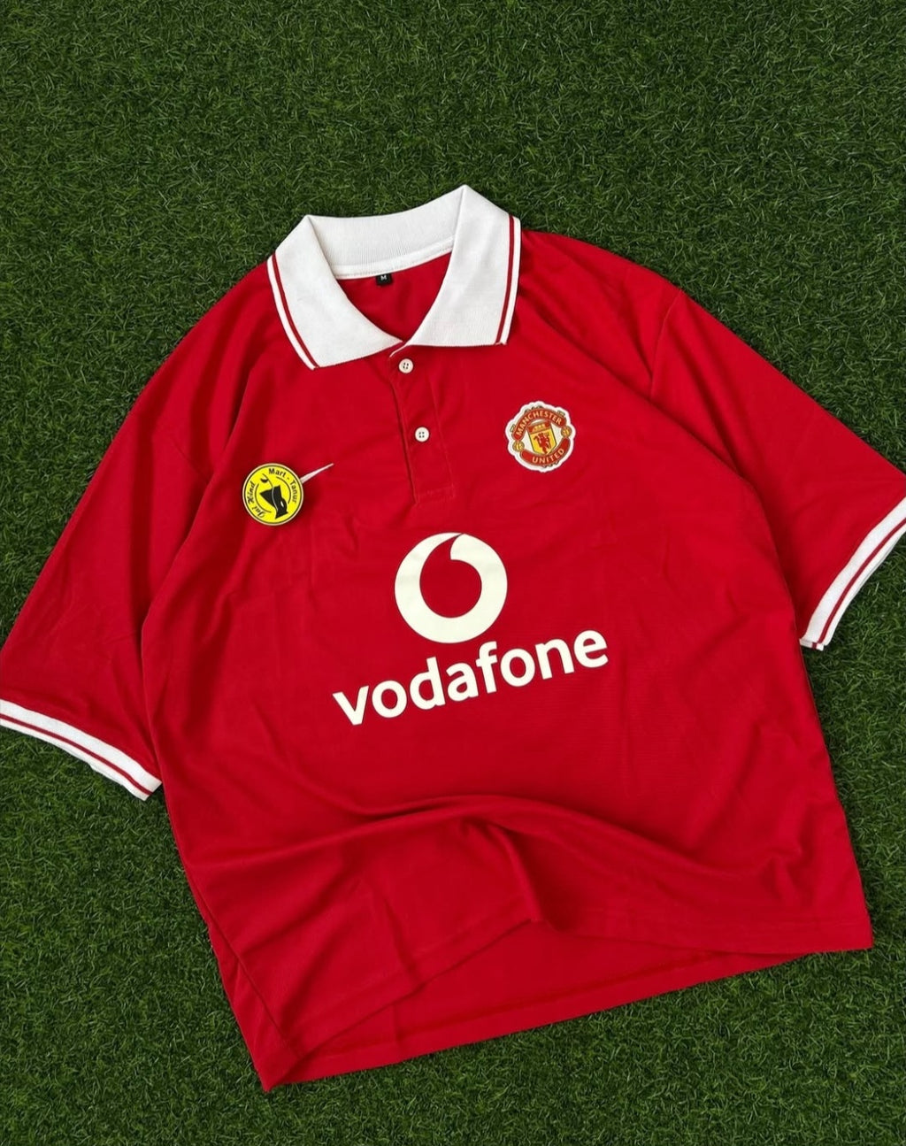 PRIMIUM FIVESLEEVE T-SHIRT. FIVESLEEVE POLO EMBROIDERY, MAN UNITED