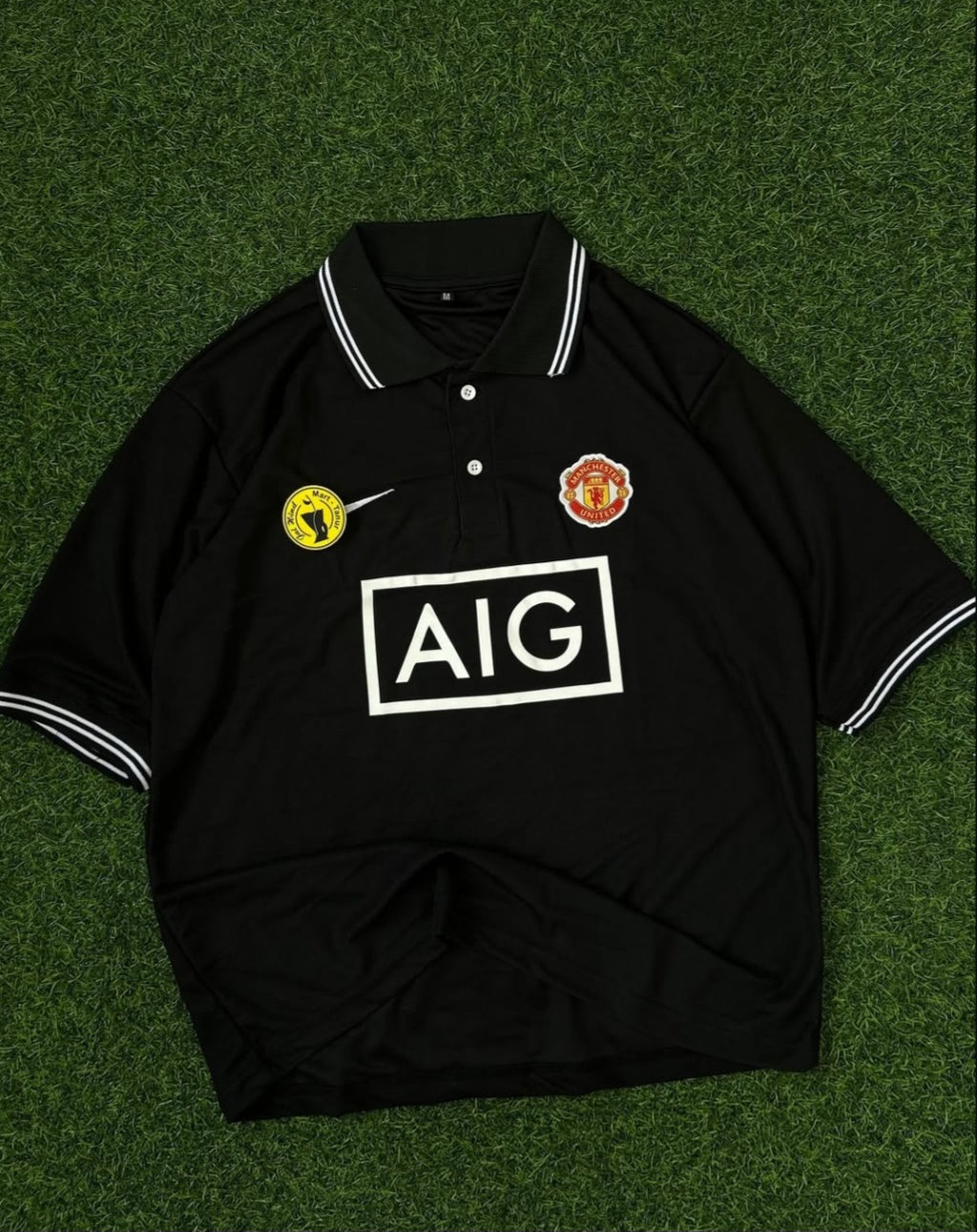 PRIMIUM FIVESLEEVE T-SHIRT. FIVESLEEVE POLO EMBROIDERY, MAN UNITED