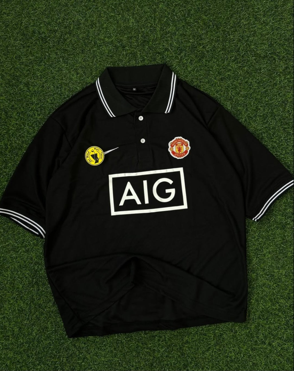 PRIMIUM FIVESLEEVE T-SHIRT. FIVESLEEVE POLO EMBROIDERY, MAN UNITED
