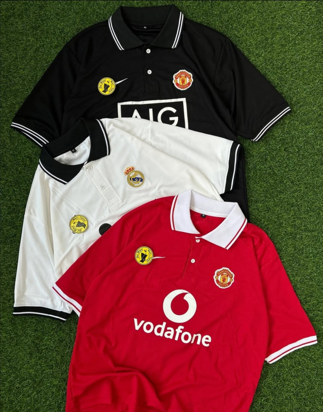PRIMIUM FIVESLEEVE T-SHIRT. FIVESLEEVE POLO EMBROIDERY, MAN UNITED
