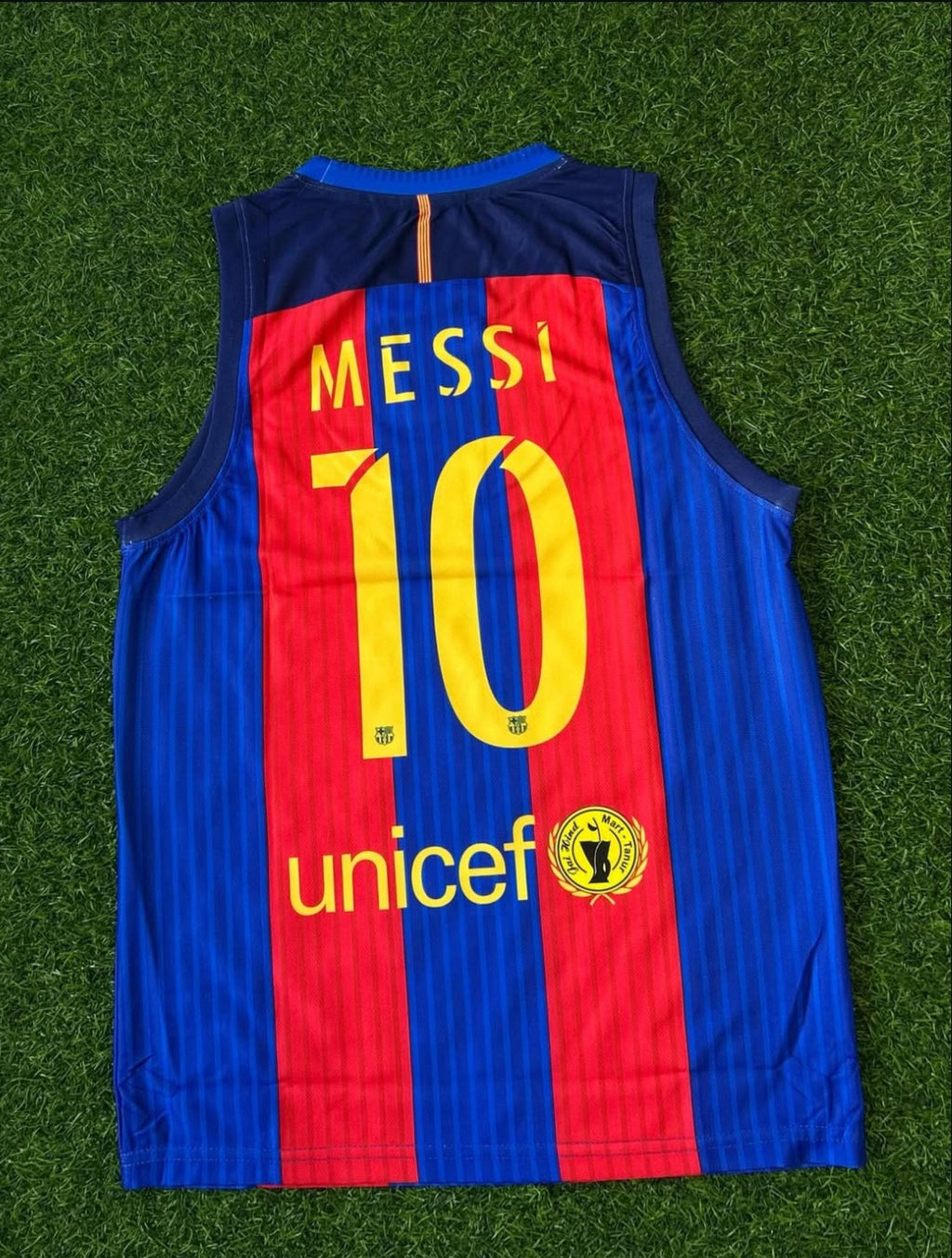 BARCELONA RETRO SLEEVLESS KIT(MESSI) FULLSUBLIMATION