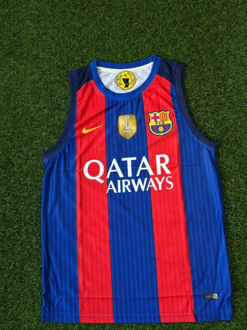 BARCELONA RETRO SLEEVLESS KIT(MESSI) FULLSUBLIMATION