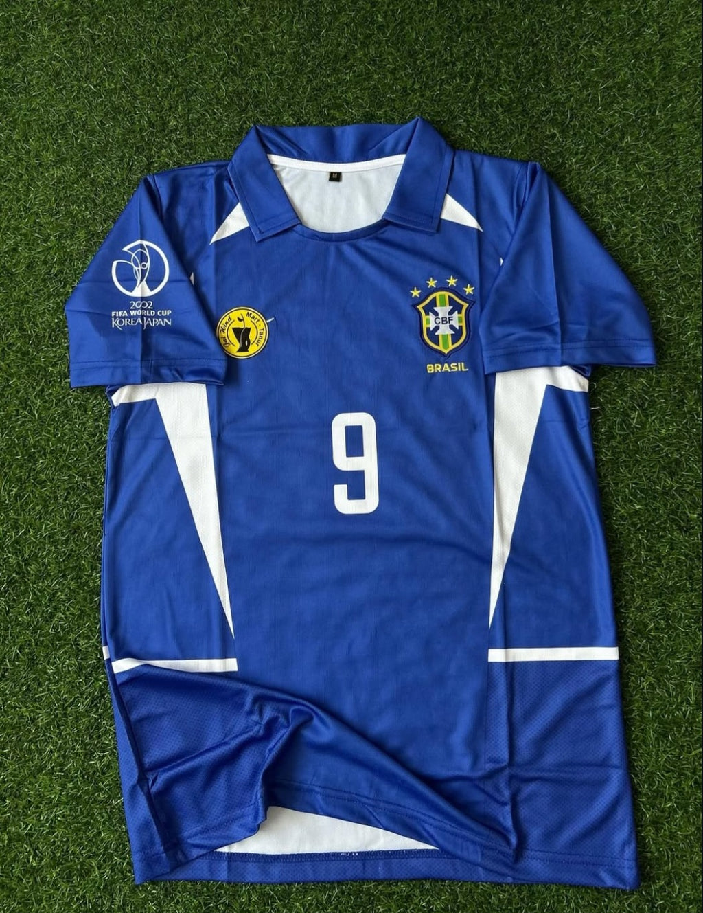 BRAZIL 2002 WORLDCUP AWAY KIT, HALFSLEEVE POLO EMBROIDERY