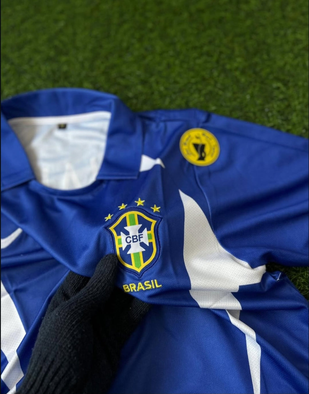 BRAZIL 2002 WORLDCUP AWAY KIT, HALFSLEEVE POLO EMBROIDERY