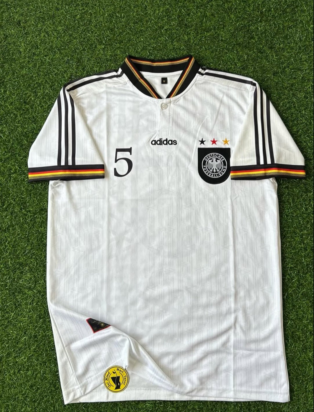 GERMANY 1996 EURO HOME KIT, HALFSLEEVE EMBROIDERY