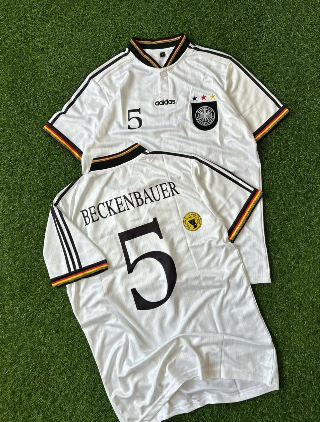 GERMANY 1996 EURO HOME KIT, HALFSLEEVE EMBROIDERY