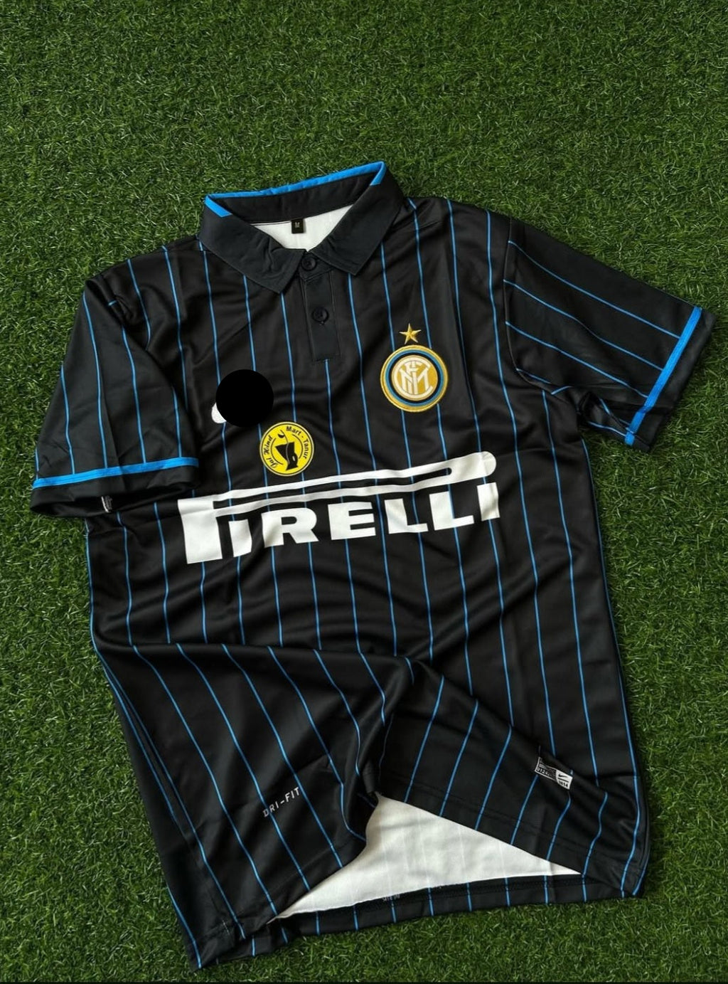 INTERMILAN 2014-15 SEASON HOME KIT,HALFSLEEVE POLO EMBROIDERY