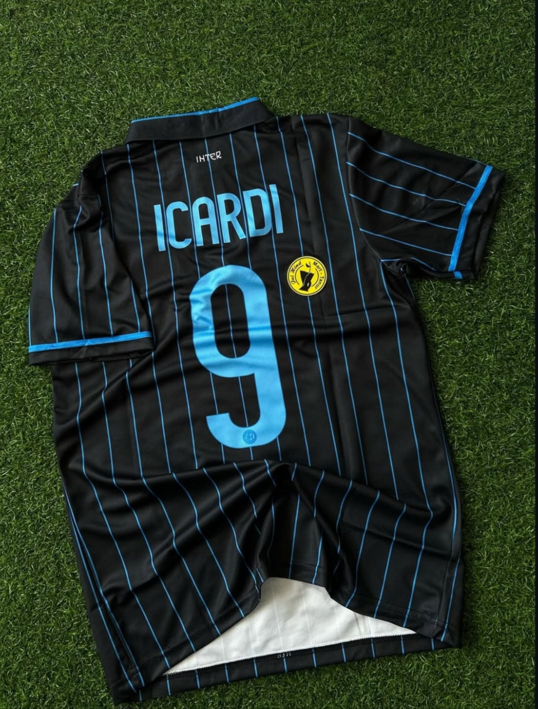 INTERMILAN 2014-15 SEASON HOME KIT,HALFSLEEVE POLO EMBROIDERY