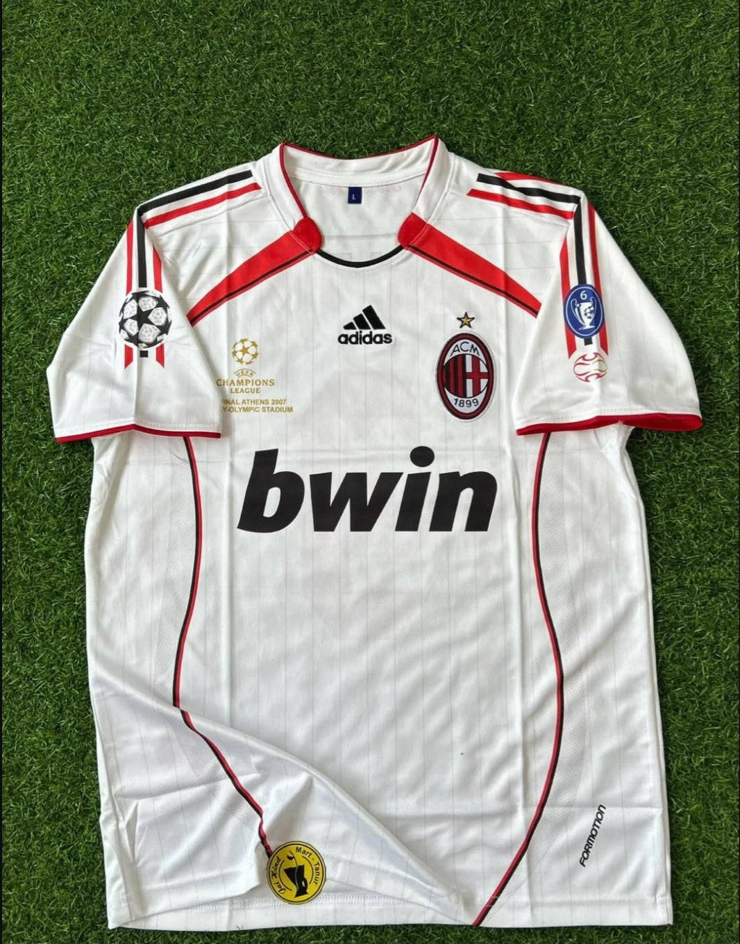 AC MILAN 2006-07 SEASON AWAY KIT , HALFSLEEVE EMBROIDERY