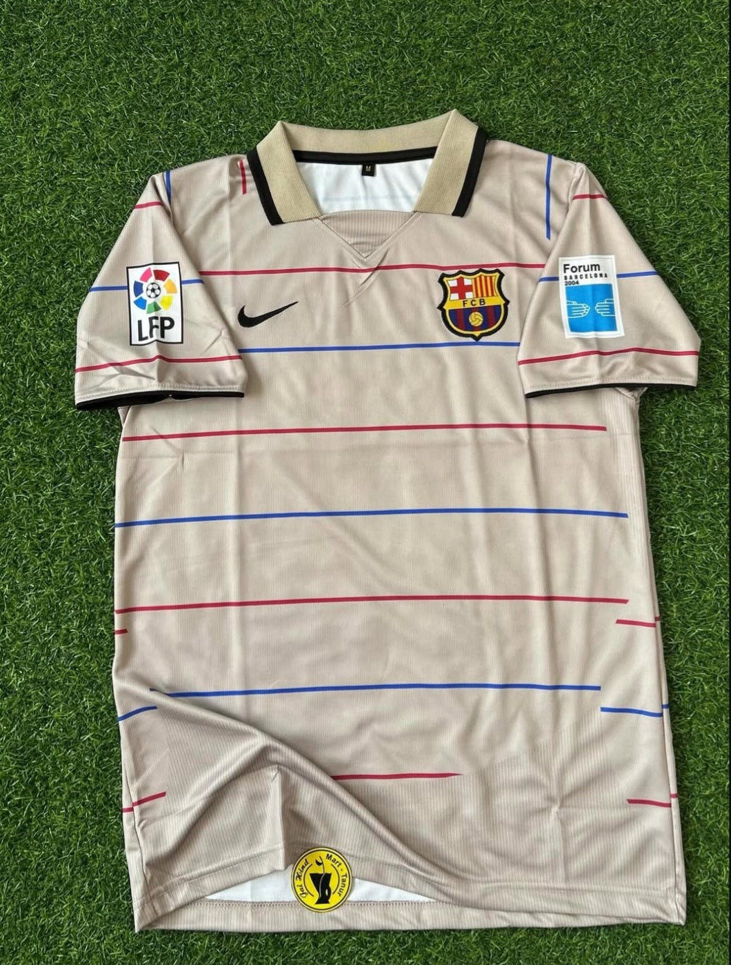 BARCELONA 2003-04 SEASON AWAY KIT, HALFSLEEVE POLO EMBROIDERY