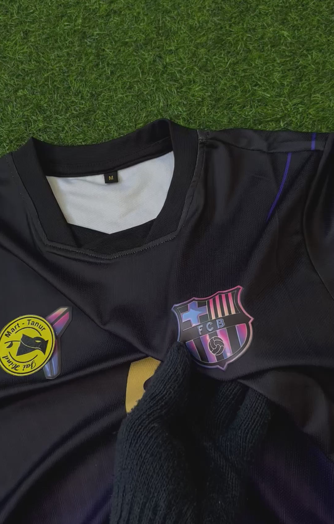 BARCELONA 2026-27 SEASON AWAY JERSEY, HALF SLEEVE, 3D SILICONE HEAT PRESS LOGO