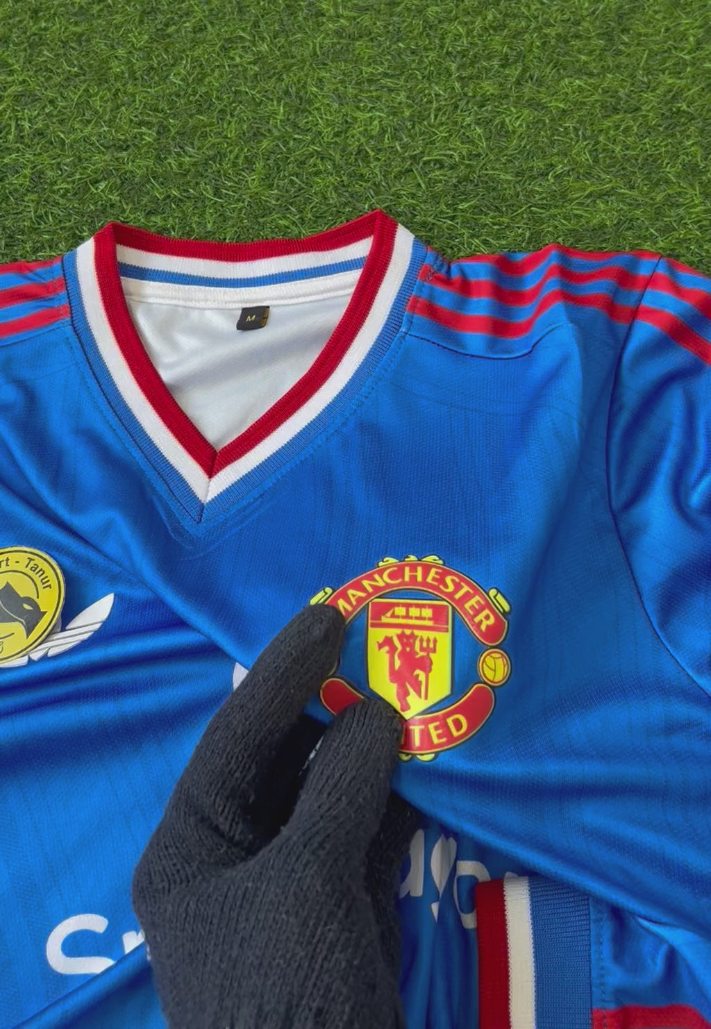 MAN UNITED 2026-27 SEASON AWAY JERSEY, FULL SLEEVE,  3D SILICONE HEAT PRESS LOGO